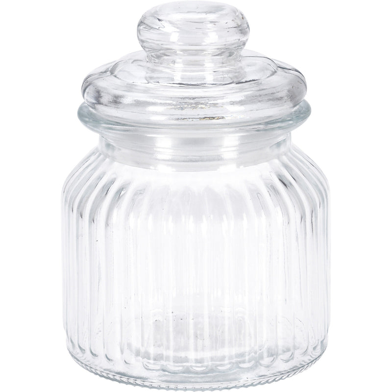 Prążkowany słoik ze szczelną pokrywką, 500 ml