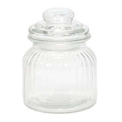 Prążkowany słoik ze szczelną pokrywką, 500 ml