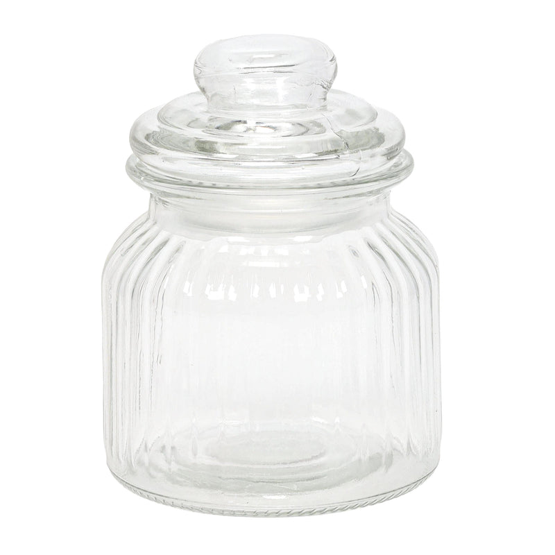 Prążkowany słoik ze szczelną pokrywką, 500 ml