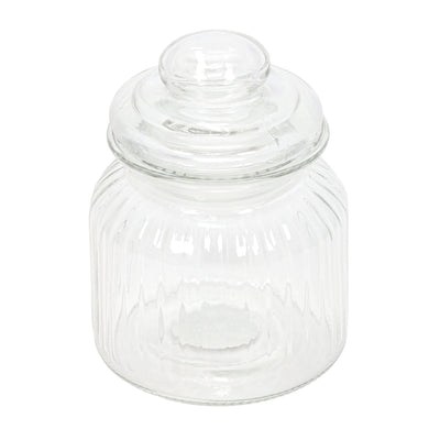 Prążkowany słoik ze szczelną pokrywką, 500 ml