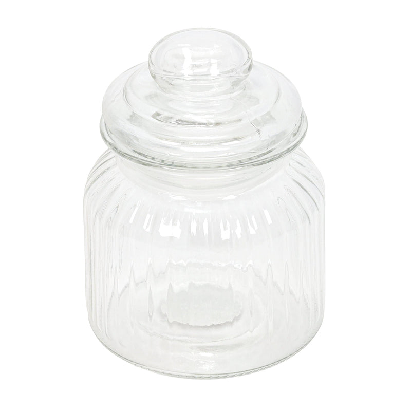Prążkowany słoik ze szczelną pokrywką, 500 ml