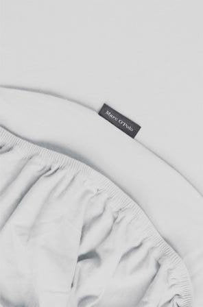 Prześcieradło jersey z gumką szare, 90/100 x 200/220 cm, Marc O'Polo