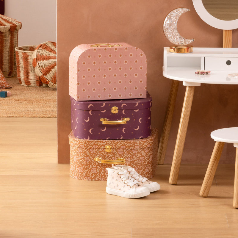 Pudełka kartonowe ozdobne NOMAD, 3 kuferki