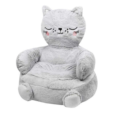 Puf do pokoju dziecięcego w kształcie kota, 45 x 45 cm
