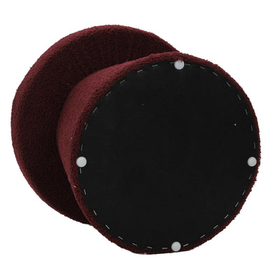 Pufa okrągła tapicerowana TEDDY grzybek boucle, Ø 43 x 38 cm