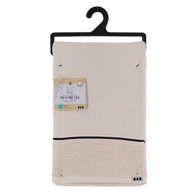 Ręcznik kąpielowy JAPANDI, bawełna waflowa, 90 x 150 cm