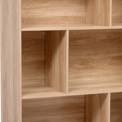 Regał na książki nieregularne półki wnęki ABANA, 80 x 30 x 160 cm