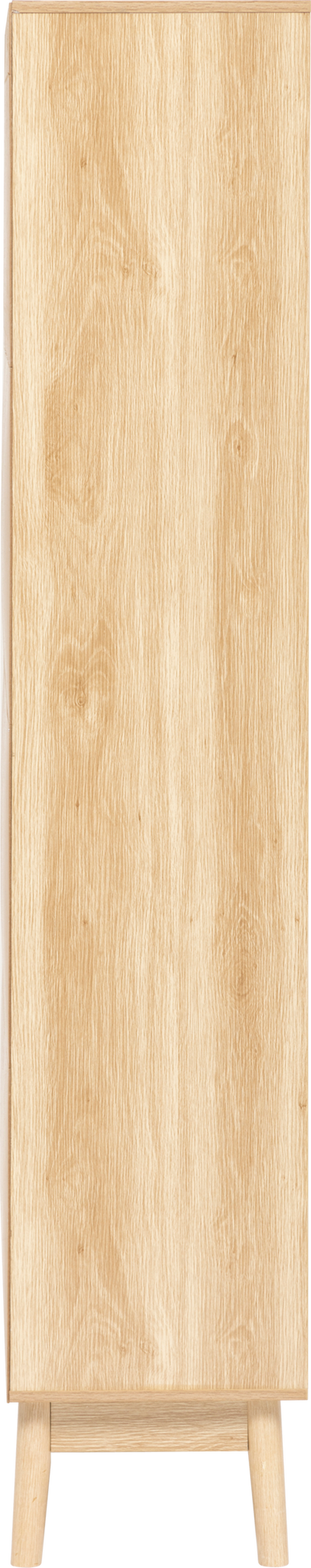 Regał na książki nieregularne półki wnęki ABANA, 80 x 30 x 160 cm