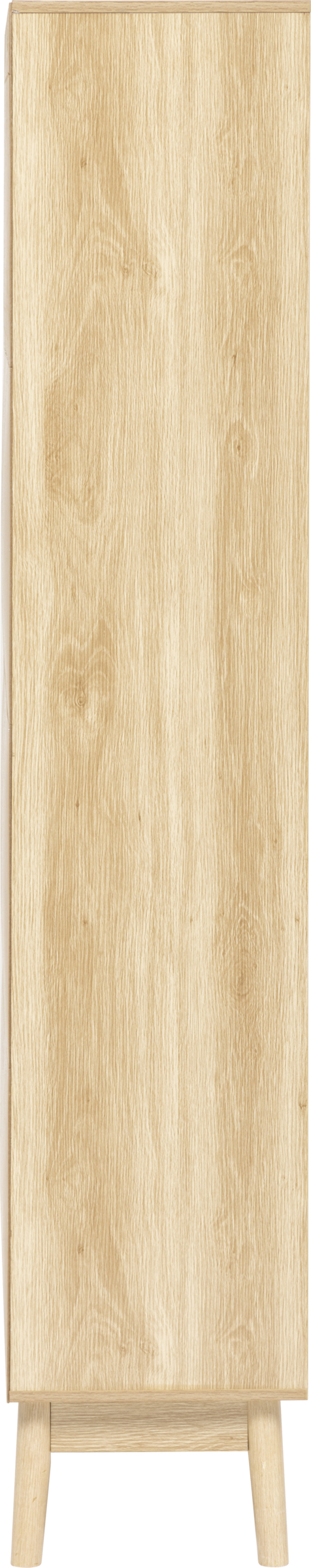 Regał na książki nieregularne półki wnęki ABANA, 80 x 30 x 160 cm