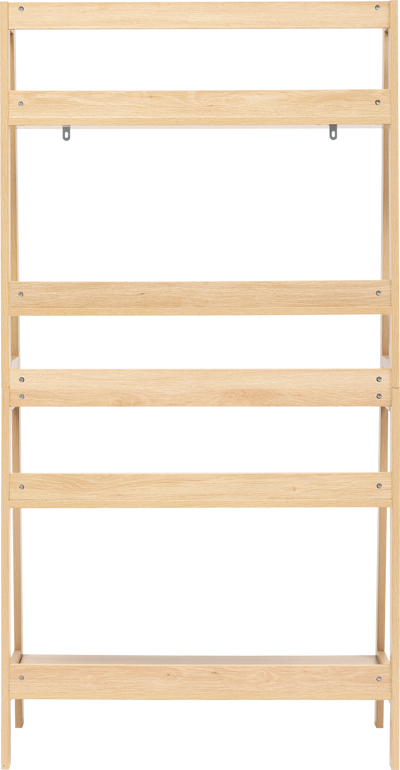 Regał na książki otwarty z 5 półkami ABANA, 76 x 43 x 146 cm