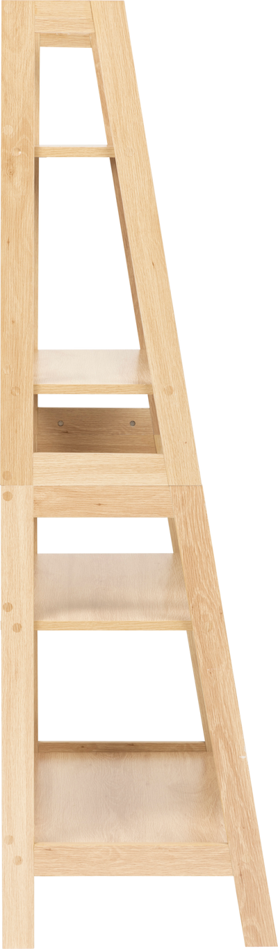 Regał na książki otwarty z 5 półkami ABANA, 76 x 43 x 146 cm