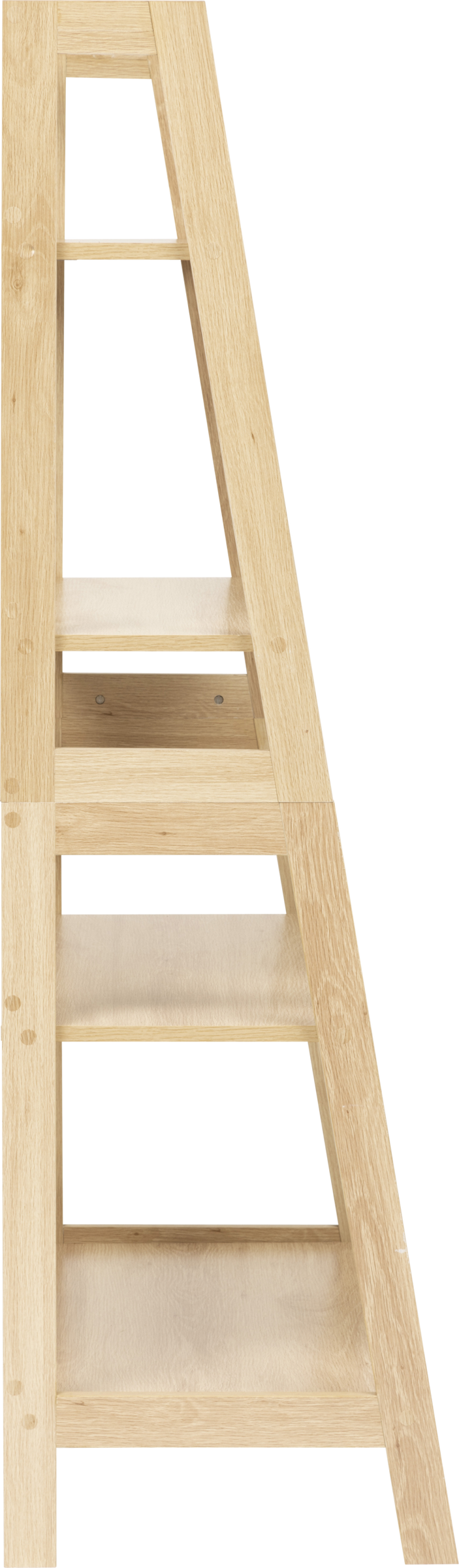 Regał na książki otwarty z 5 półkami ABANA, 76 x 43 x 146 cm