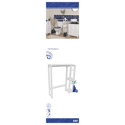 Regał nad pralkę toaletę SANTORIN, 79 x 23 x 95 cm