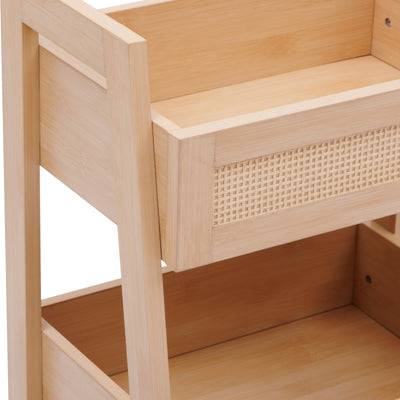 Regał z półkami z plecionką wiedeńską CANE, 40 x 34,2 x 80 cm