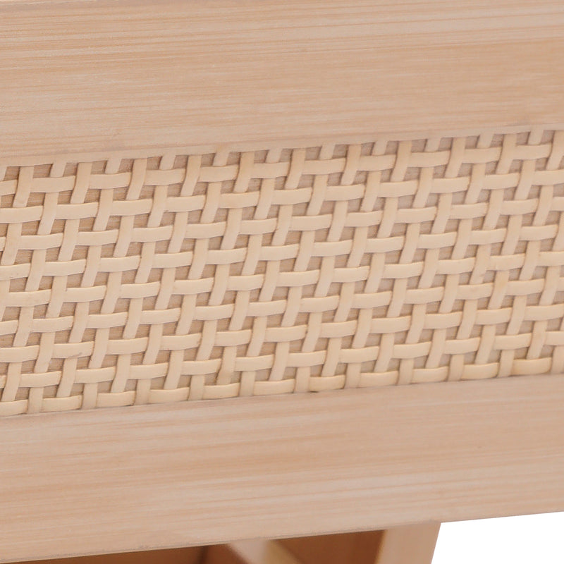 Regał z półkami z plecionką wiedeńską CANE, 40 x 34,2 x 80 cm