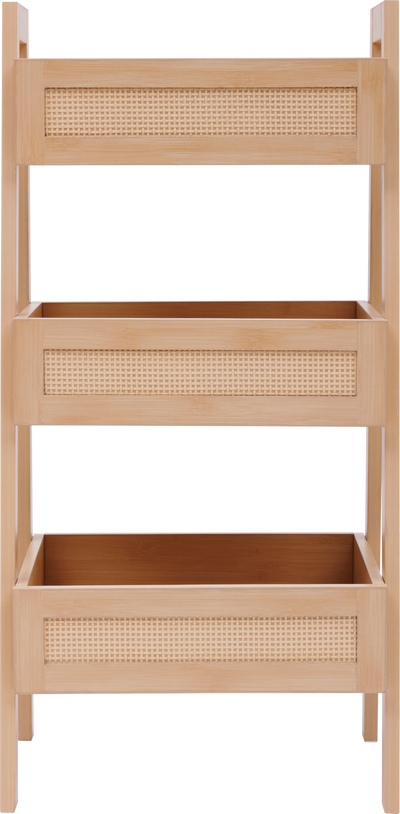 Regał z półkami z plecionką wiedeńską CANE, 40 x 34,2 x 80 cm