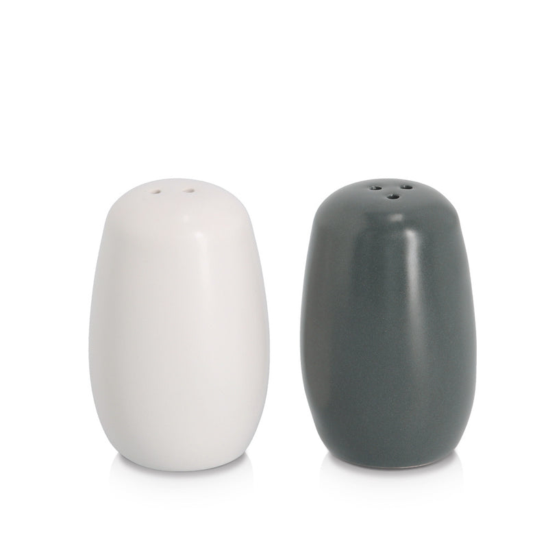 Solniczka i pieprzniczka ceramiczne BLACK&WHITE