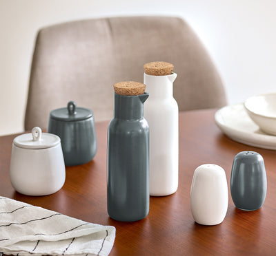 Solniczka i pieprzniczka ceramiczne BLACK&WHITE