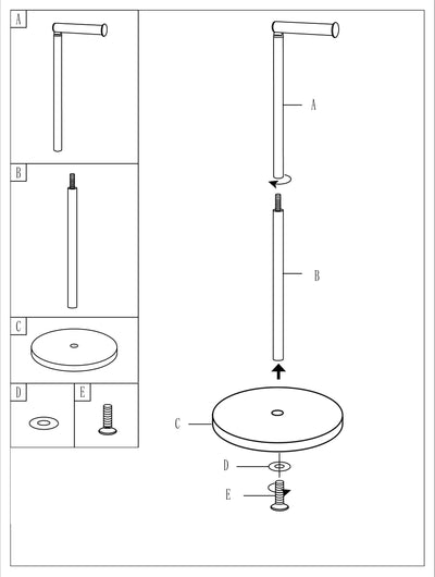 Stojak na papier toaletowy LOKIA