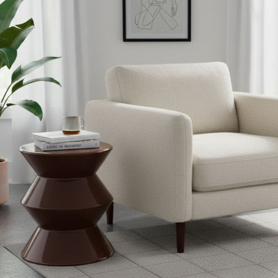 Stolik kolumna GISA, metalowy, Ø 31 cm