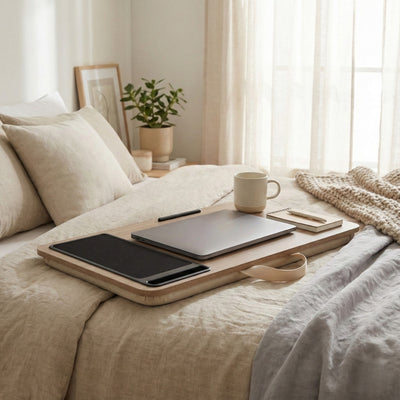 Stolik pod laptopa z poduszką i miejscem na mysz CALM,  57,5 x 30,5 x 4 cm