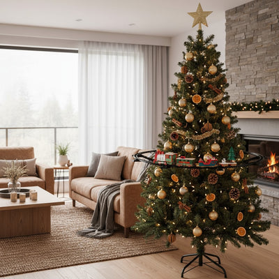 Świąteczna kolejka na choinkę, 23 elementy, Ø 87,5 cm