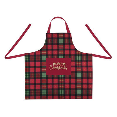 Świąteczny fartuch kuchenny z kieszenią, 80 x 80 cm