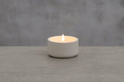 Świeca woskowa LED z płomieniem 3D, Ø 10 cm