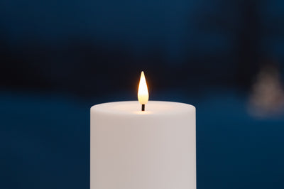 Świece LED, zewnętrzne, 3 sztuki, 10-15 cm 