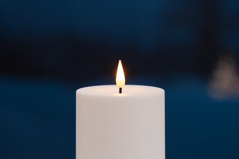 Świece LED, zewnętrzne, 3 sztuki, 10-15 cm 