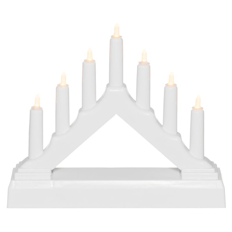 Świecznik adwentowy LED, 7 lampek, 13 cm