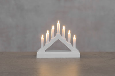 Świecznik adwentowy LED, 7 lampek, 13 cm