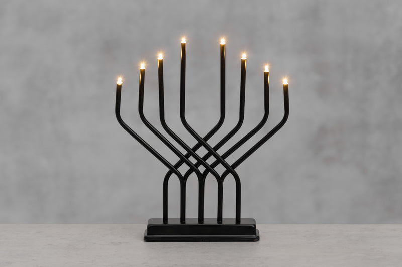 Świecznik adwentowy LED, 8 lampek, 32 x 27 cm