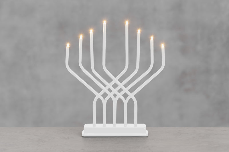 Świecznik adwentowy LED, 8 lampek, 32 x 27 cm