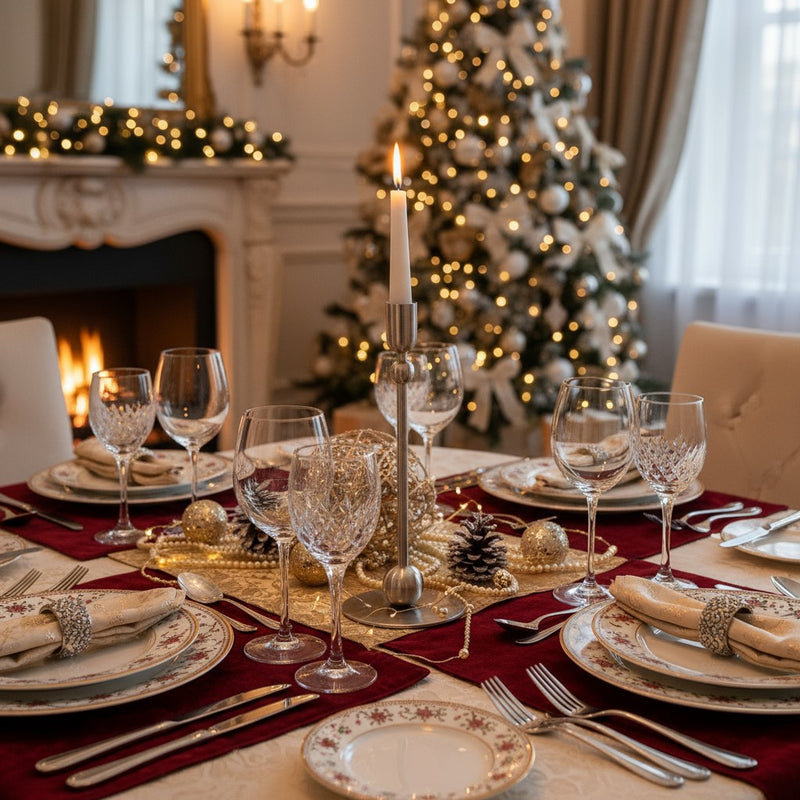 Świecznik dekoracyjny, metal, 23 cm 