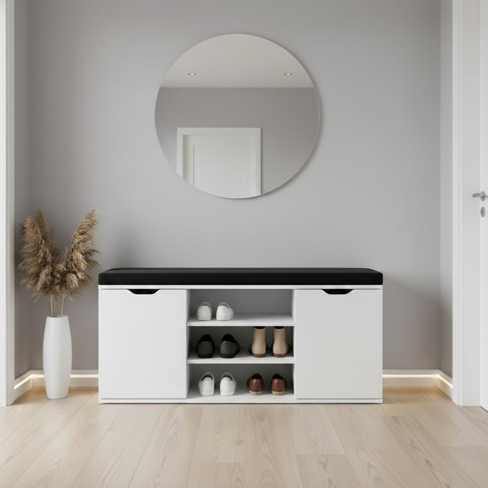 Szafka na buty z siedziskiem PORTA, 103 x 30 x 46 cm