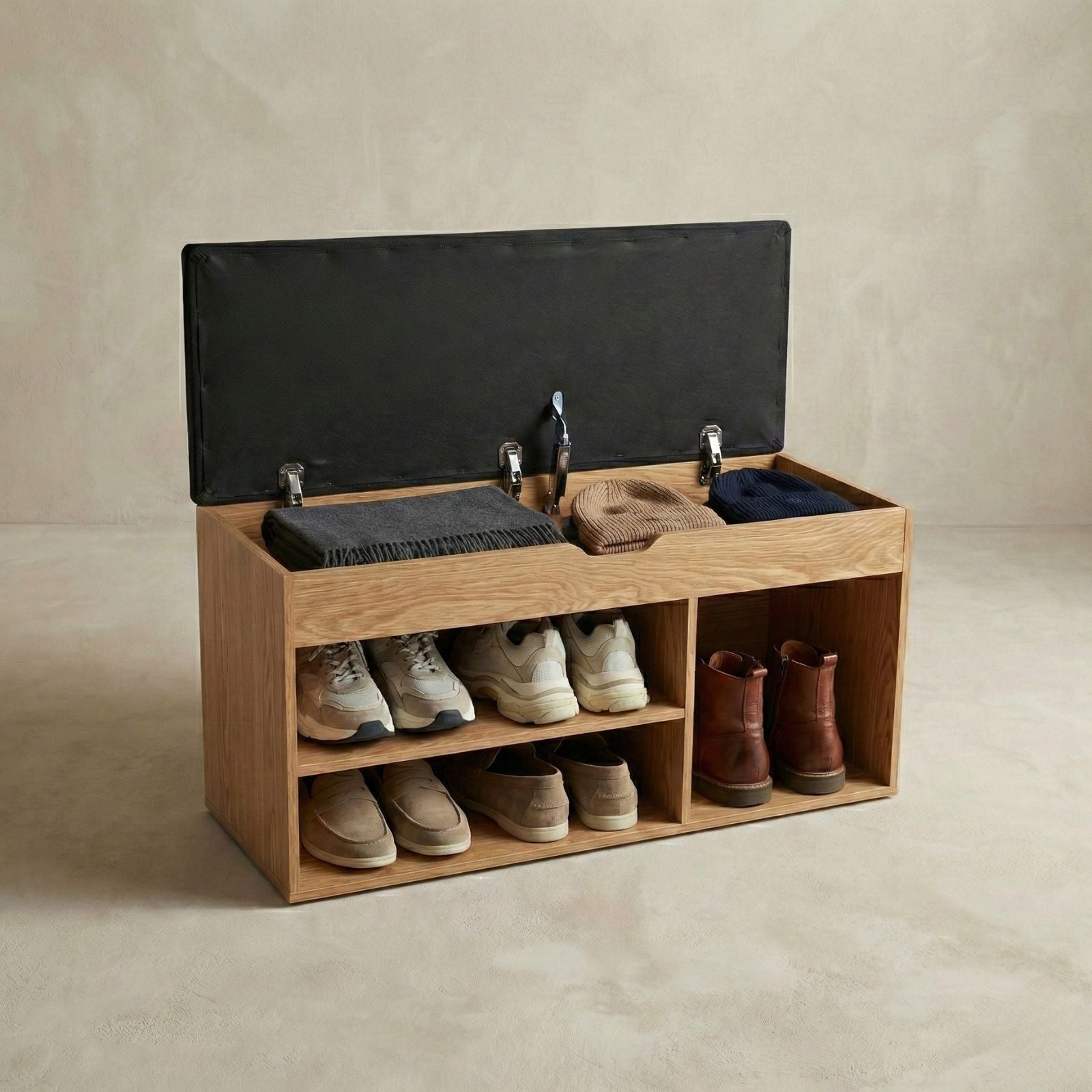 Szafka na buty z siedziskiem TRIA, 80 x 43 x 30 cm