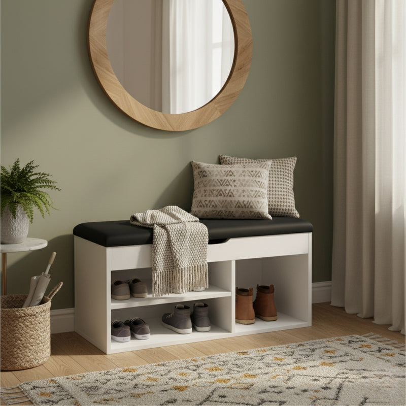 Szafka na buty z siedziskiem TRIA, 80 x 43 x 30 cm