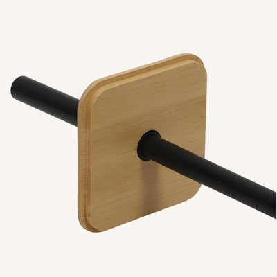 Szczotka WC ZETRU, z bambusowym wieczkiem