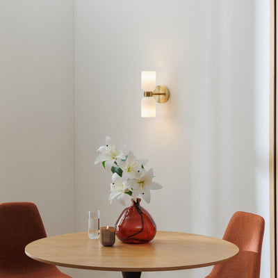 Szklany kinkiet ścienny RIO, 2 źródła światła, wys. 26,5 cm