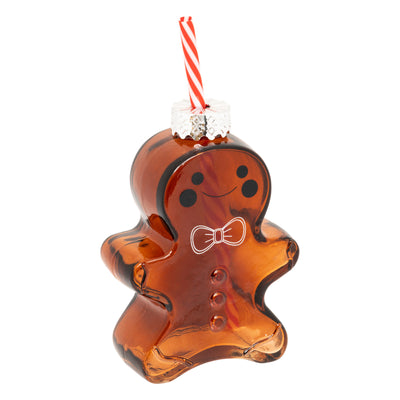 Szklany kubek w kształcie piernika, ze słomką, 280 ml