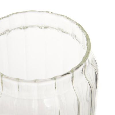 Szklany pojemnik na żywność HARMONY z drewnianą pokrywką