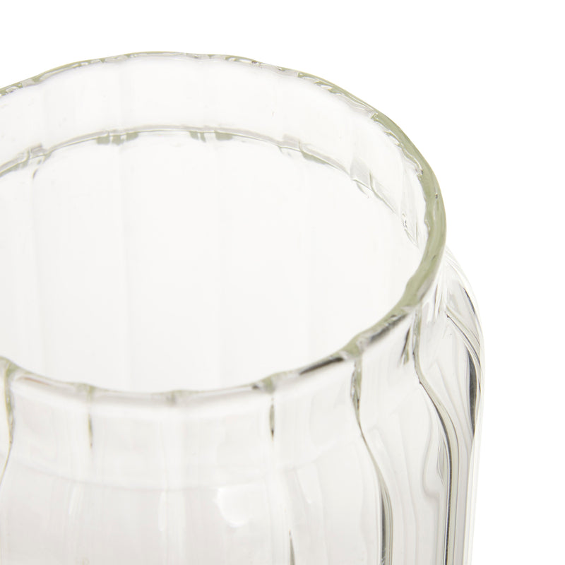 Szklany pojemnik na żywność HARMONY z drewnianą pokrywką