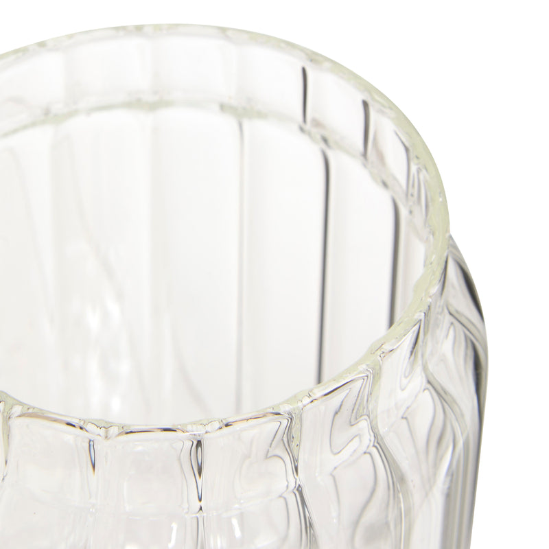 Szklany pojemnik na żywność HARMONY z drewnianą pokrywką