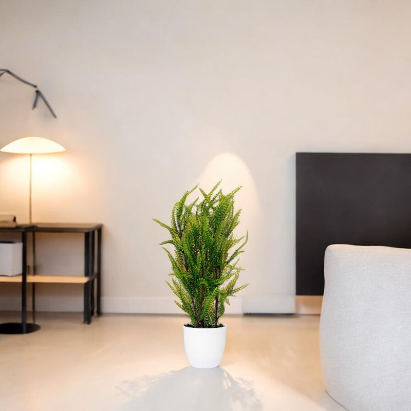 Sztuczna roślina ozdobna w białej doniczce, 53,5 cm