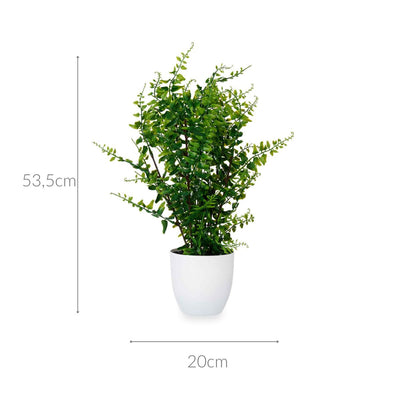 Sztuczna roślina ozdobna w białej doniczce, 53,5 cm
