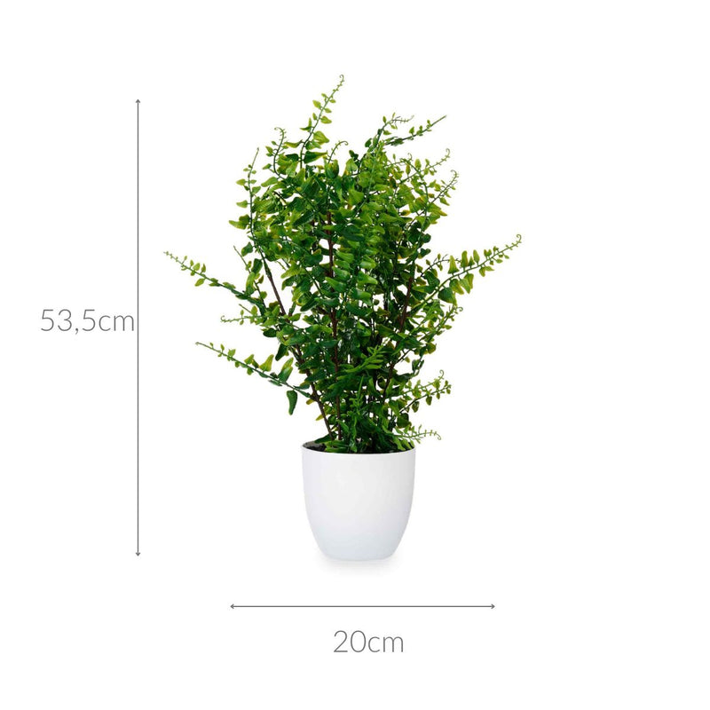 Sztuczna roślina ozdobna w białej doniczce, 53,5 cm