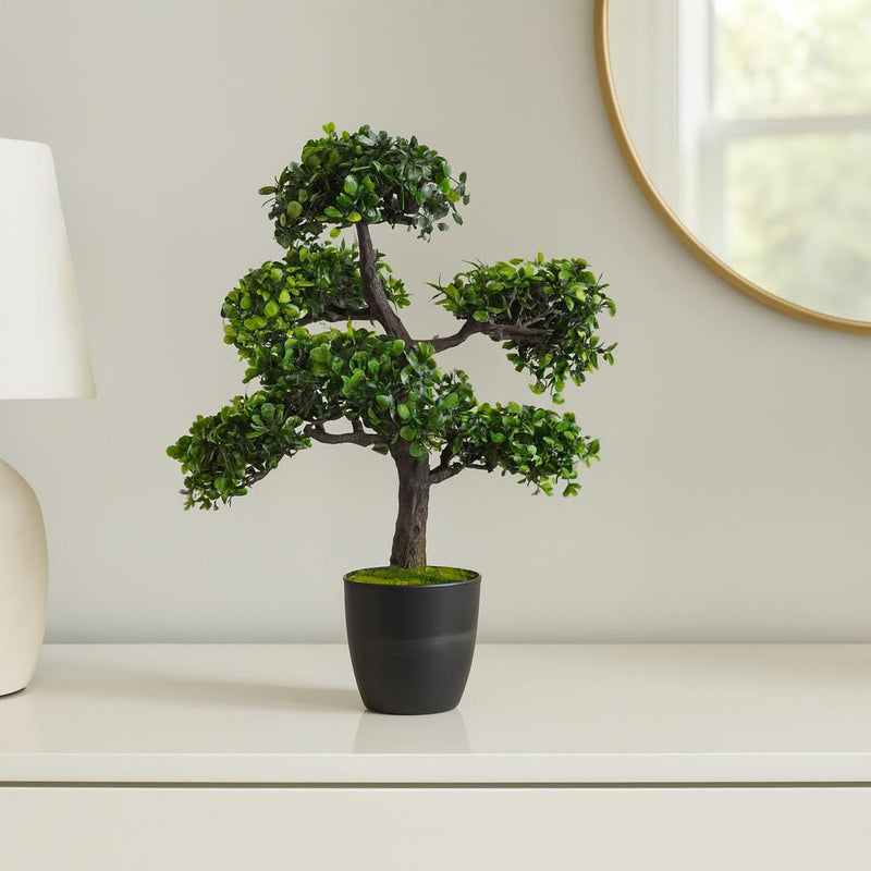 Sztuczne drzewko Bonsai w doniczce, 32 x 32 x 50 cm – EDAXO