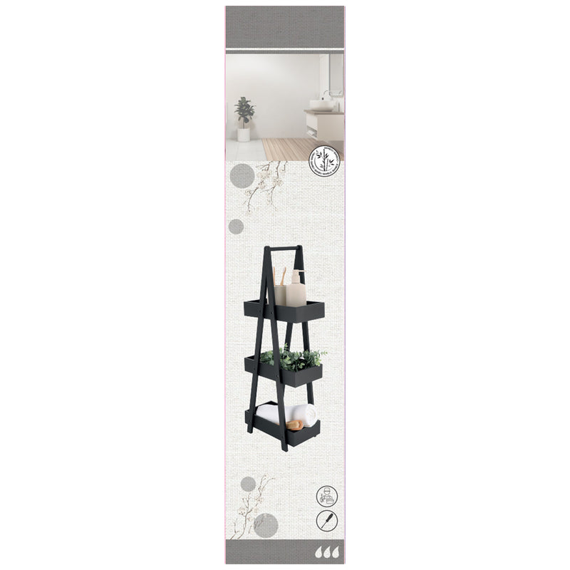 Wąski regał bambusowy JAPANDI, Bambus/MDF, 19 x 30 x 81 cm