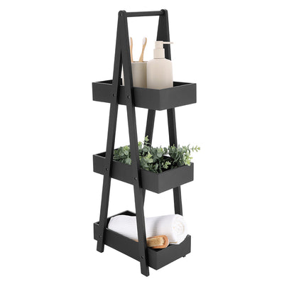 Wąski regał bambusowy JAPANDI, Bambus/MDF, 19 x 30 x 81 cm